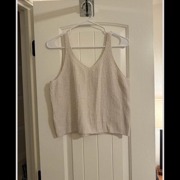 NATION LTD Cece Knit Tank in Porcelain | Size M - Picture 7 of 7